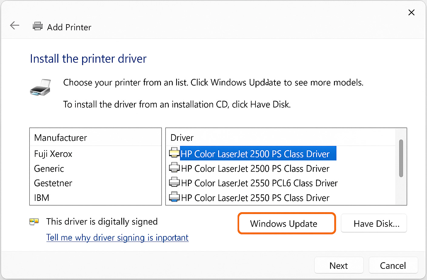 Printer Setup Guide